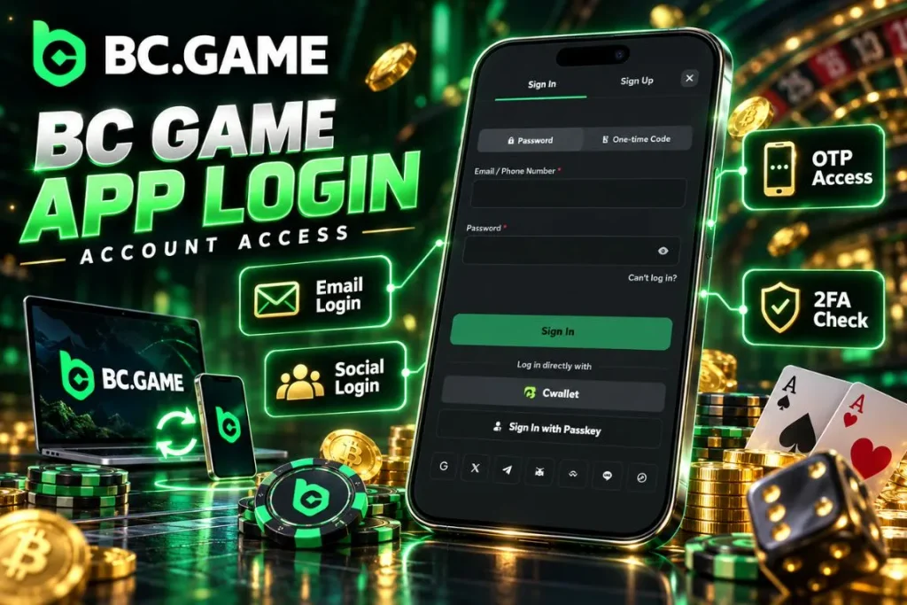 BC Game App Login and Account Access